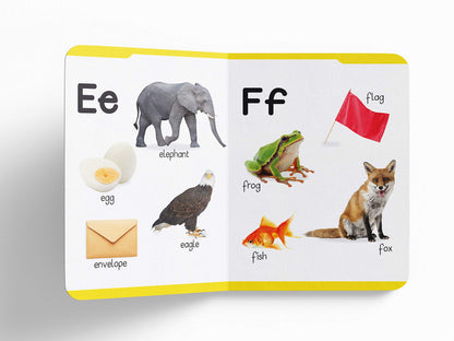 My First Padded Book of Alphabet: Early Learning Board Book for Kids | Learn ABC with Bright and Colorful Pictures | Durable Padded Board Book for Babies, Toddlers & Preschoolers | Ages 0–5 Years