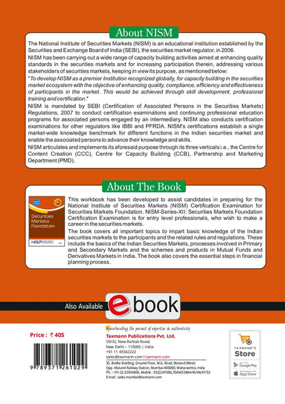 NISM X Taxmann's Securities Markets Foundation – Beginner-oriented Text that Provides a Clear & Comprehensive Introduction to India's Securities Markets