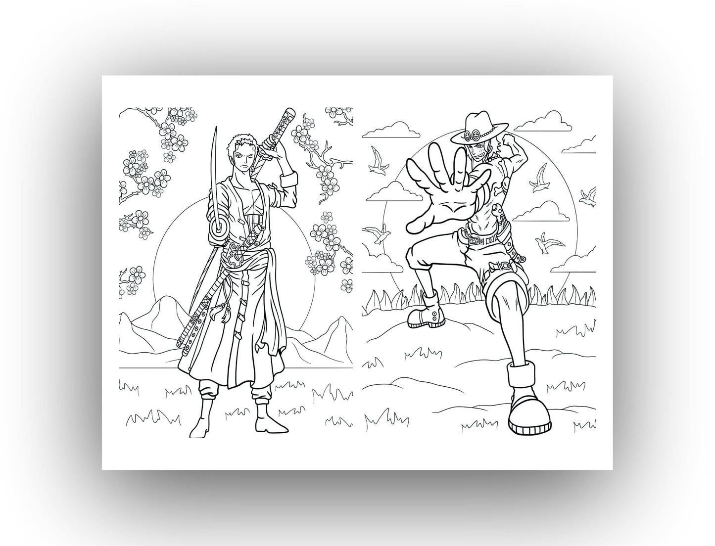 One Piece Anime Colouring Book, A5 Size 14 x 21 cm, 40 Pages, Limited Edition