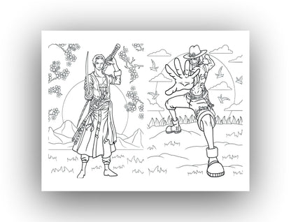 One Piece Anime Colouring Book, A5 Size 14 x 21 cm, 40 Pages, Limited Edition