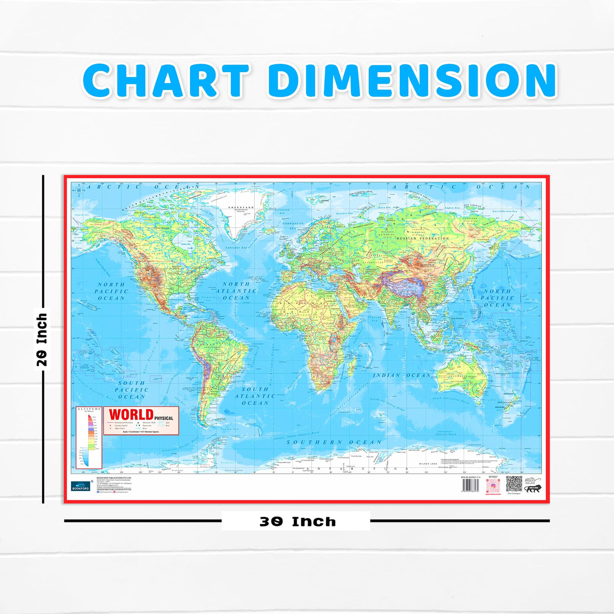 World and India Map Early Learning 30 inch X 20 inch Educational Chart for Kids- Non-Tearable and Waterproof, Double Sides Printed Laminated Chart, ... - Paper Print Wall Chart – 27 November 2025