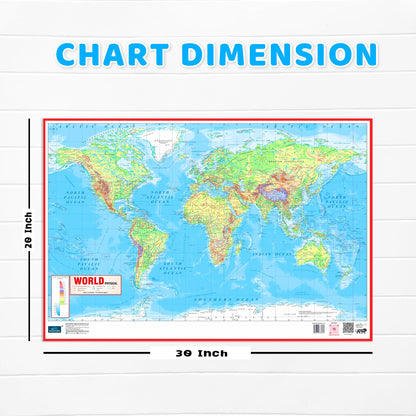 World and India Map Early Learning 30 inch X 20 inch Educational Chart for Kids- Non-Tearable and Waterproof, Double Sides Printed Laminated Chart, ... - Paper Print Wall Chart – 27 November 2025
