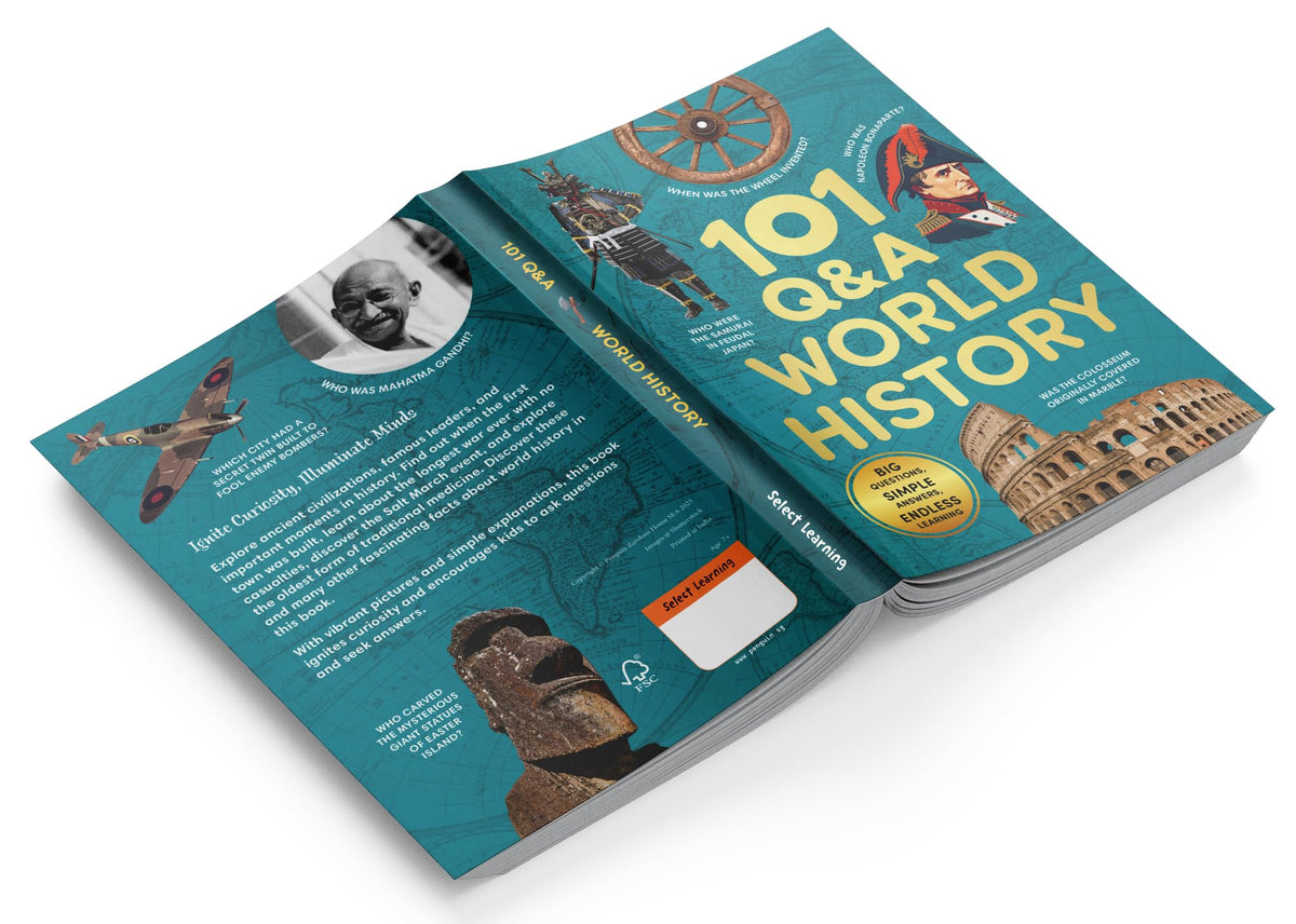 101 Q&A World History: Illustrated Encyclopedia of Amazing Questions and Answers for kids | Fun Knowledge Book with Simple Explanations & Bright Pictures | Ages 7+|Select Learning