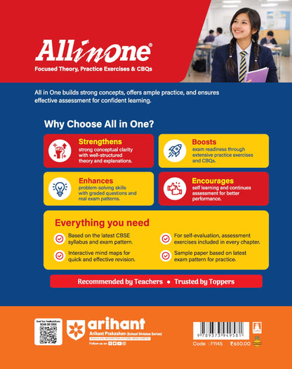 Arihant All in One Social Science Class 10 for CBSE Exam 2026-27 | NCERT Based Complete Theory, Practice Exercises, CBQs, A-R, Sample Papers & Mind Maps | Revised Edition as per Latest Syllabus