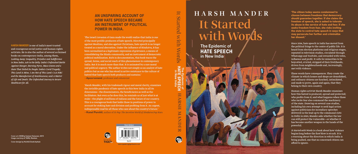 It Started with Words : The Epidemic of Hate Speech in New India | Harsh Mander