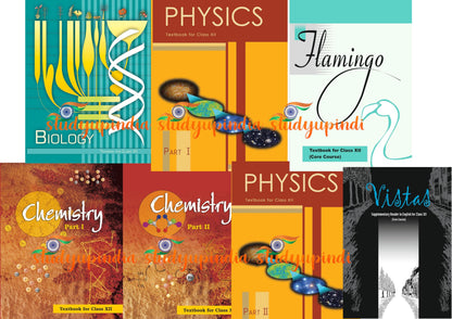 NCERTSHOP- NCERT Class 12 Science & English Books Set 2026–27 Edition (English Medium) – Set of 7 Textbooks for Class XII | Physics Part 1 & 2, Chemistry Part 1 & 2, Biology, Flamingo, Vistas