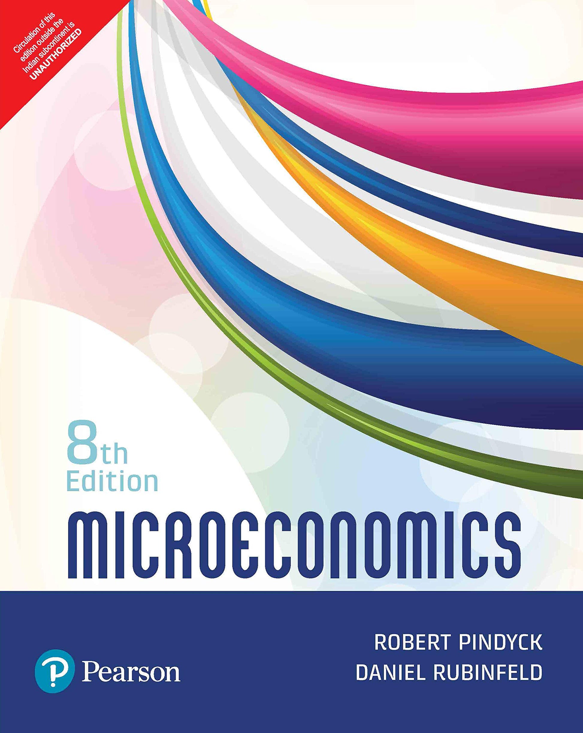 Microeconomics | Eighth Edition | By Pearson by Robert Pindyck (Author), Daniel Rubinfeld (Author) book cover