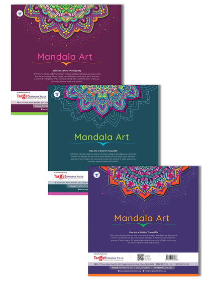 Mandala Colouring Books for Adults & Teens | Relieve Stress & Boost Creativity | 93 Bold & Easy Mandala Designs with DIY Activity Sheet | Coloring reference with QR code | Set of 3