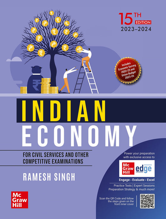 Indian Economy for UPSC (English| 15th Edition)|Civil Services Exam|State Administrative Exams.