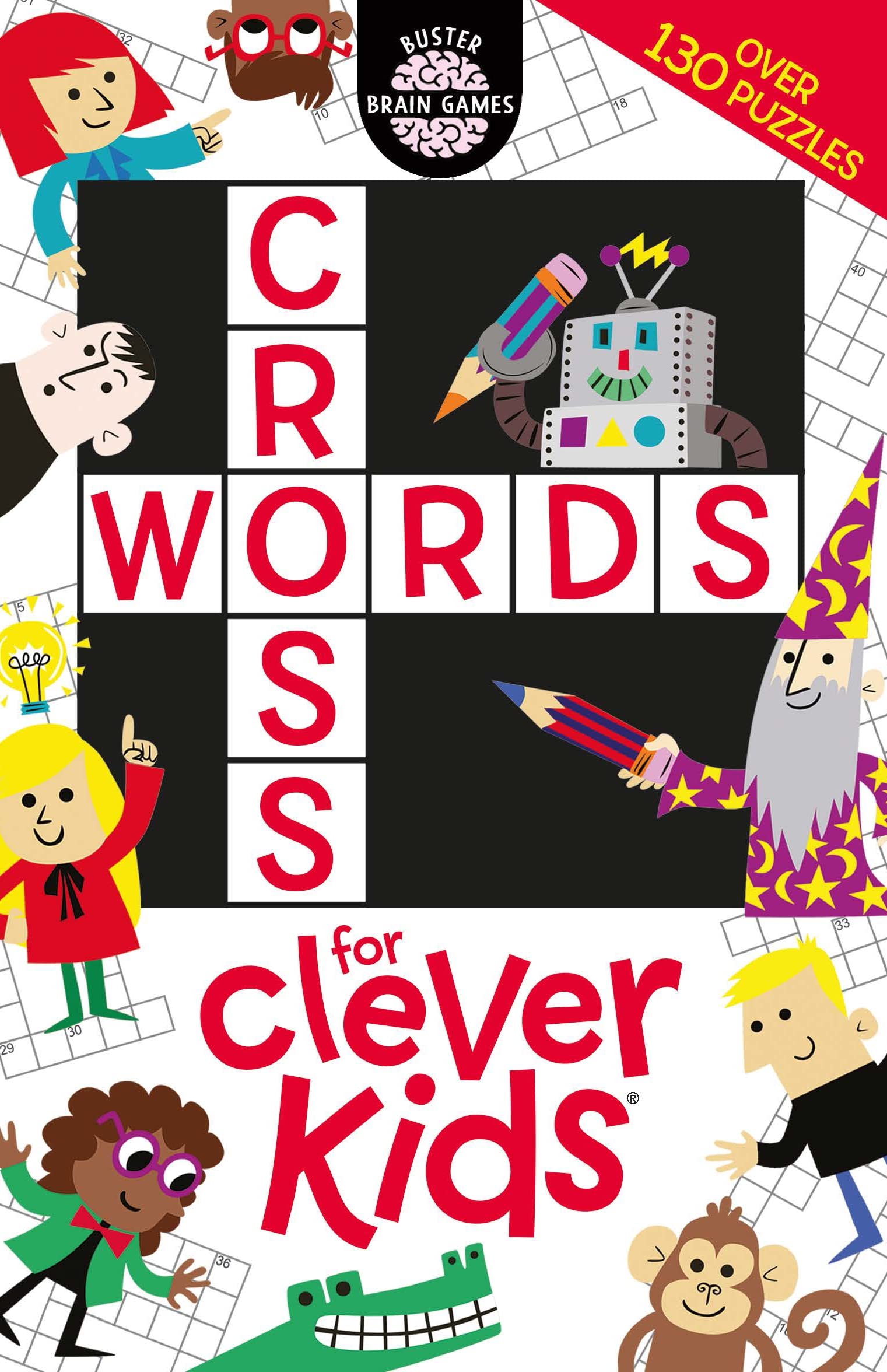 CROSSWORDS FOR CLEVER KIDS by Gareth Moore (Illustrator, Author) book cover
