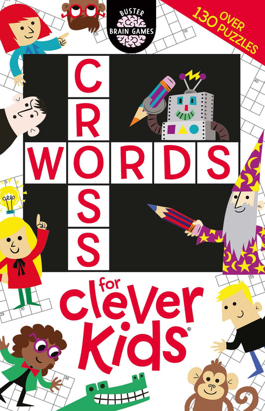 CROSSWORDS FOR CLEVER KIDS by Gareth Moore (Illustrator, Author) book cover