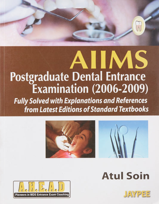 AIIMS Postgraduate Dental Entrance Examination book cover