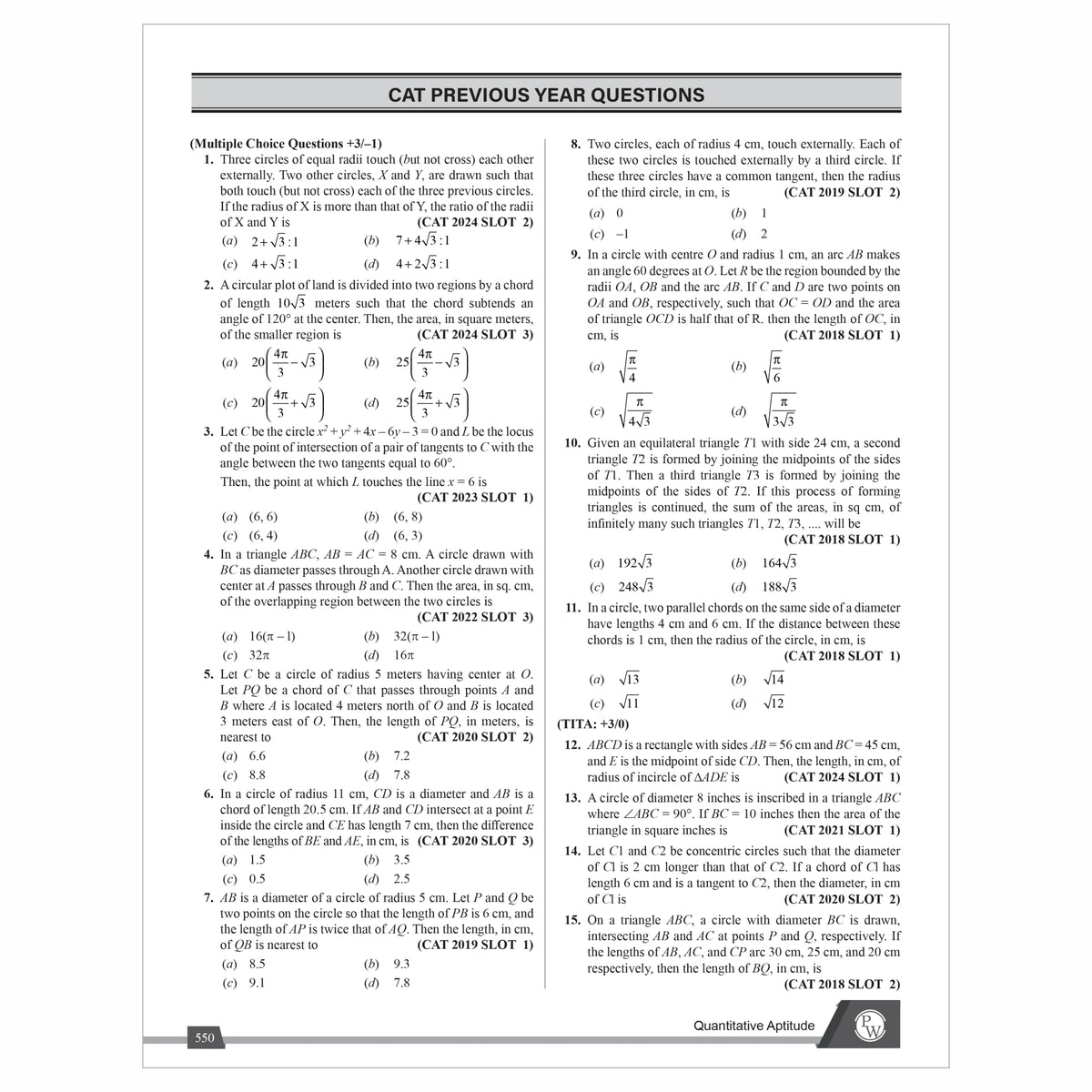 PW MBAWALLAH Quantitative Aptitude, Verbal Ability & Reading Comprehension, Logical Reasoning & Data Interpretation Combo Set of 3 Books | Ideal For CAT & OMETs