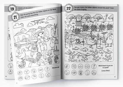 Lots to Spot On The Farm: Search, Find and Color Activity Book