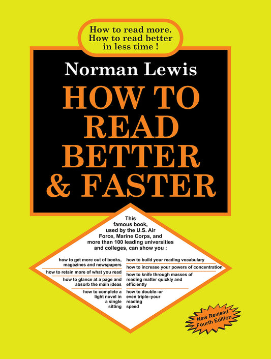 How To Read Better & Faster