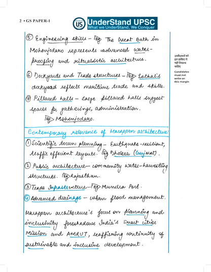UPSC Conquer Mains PYQs 300+ Handwritten Notes Model Answers Book for UPSC CSE & State PSC Main Exam 2026 | 10 Year Exams PYQ GS General Studies Paper 1, 2, 3, 4 | Diagrams, Maps (in English) 2025-26