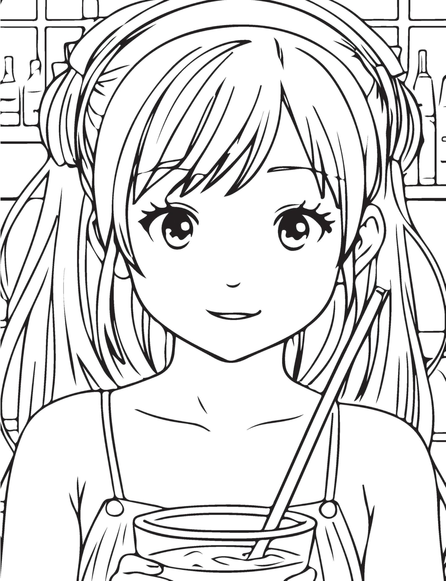 Colour Your Own Manga Book 1 | Free Manga Colouring Poster Included | Intricately Detailed Manga Line Art for Kids Age 4+ | Unleash Creativity & Artistic Exploration in the Vibrant World of Manga