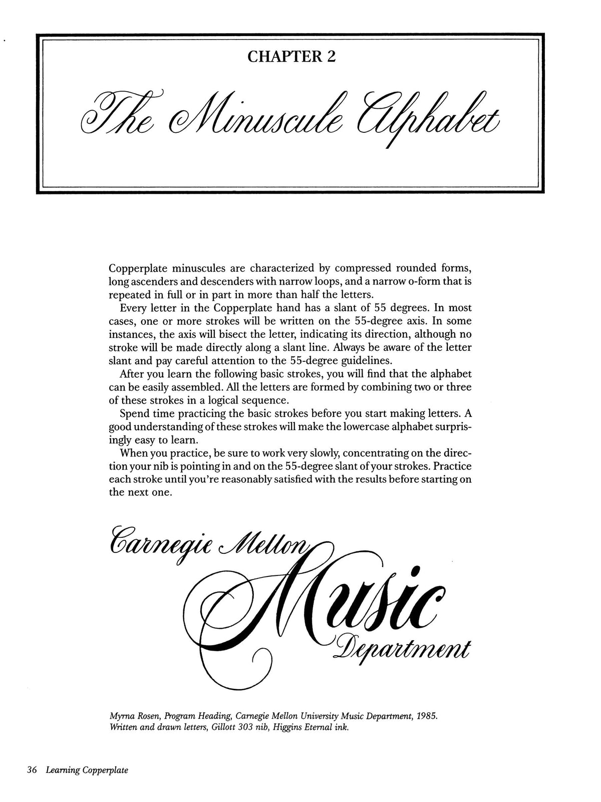 Mastering Copperplate Calligraphy