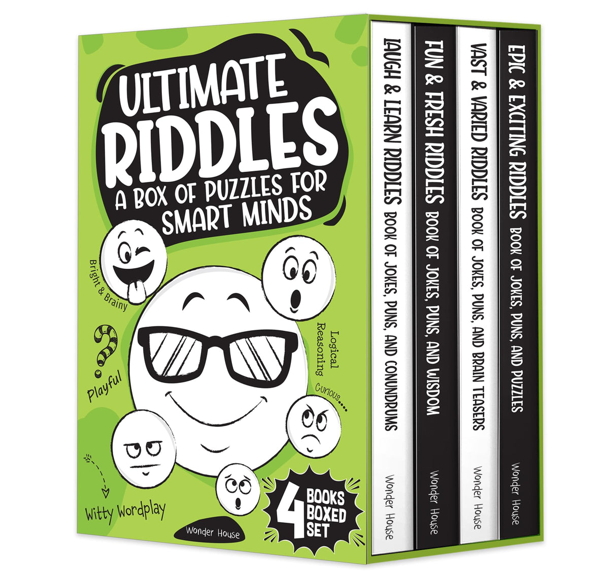 Ultimate Riddles (Boxed Set of 4 Books): A Box of Puzzles for Smart Minds