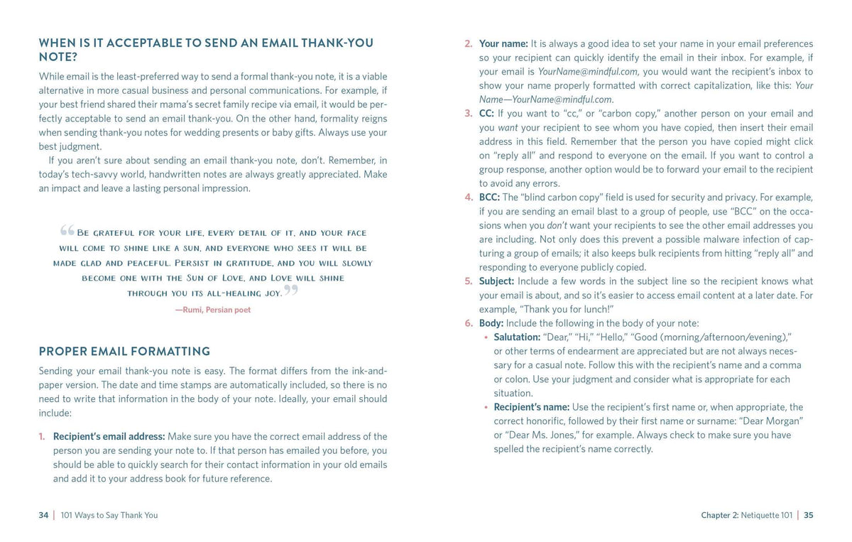 101 Ways to Say Thank You: Notes of Gratitude for Every Occasion