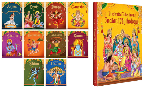 Tales from Indian Mythology (Collection of 10 Books): Story Books For Kids & Illustrated Tales From Indian Mythology