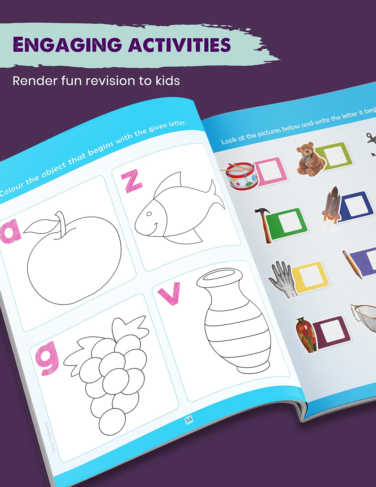 Blossom English Alphabet Writing Book for Kids | ABCD Small Letter Practice and Activities for Nursery Children | 104 Practise Boxes for each Letter [Paperback] Content Team at Target Publications