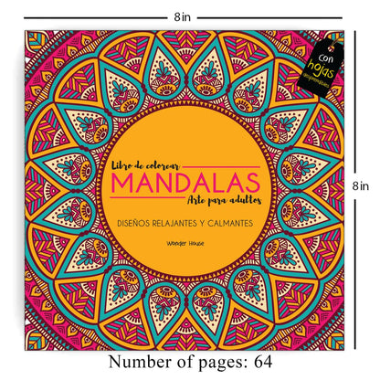 Adult Colouring Books Mandala Art for Adults - Spanish