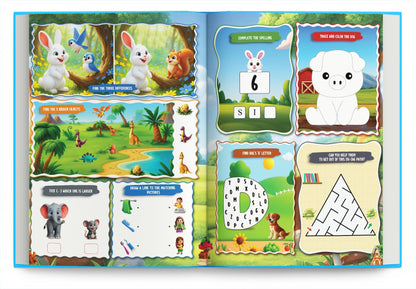 Activity Book for 4 Year Old | Best Selling 1001 Brain Booster Books for 4+ Year Old Children | Kids Activity Book - Puzzles, Mazes, Colouring, Dot-To-Dot, Matching, Seek & Find, Spot the Difference
