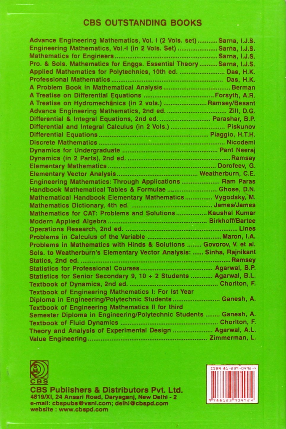 Differential And Integral Calculus Vol 1 (Pb 1996)