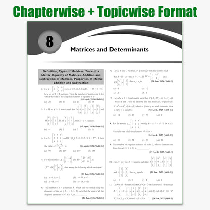 PW JEE Main 8 Years (2019 - 2026) PYQs Mathematics Chapterwise and Topicwise | All 162 Sets Previous Years Solved Papers For JEE Main 2027 Exams | Concentrate on Relevance