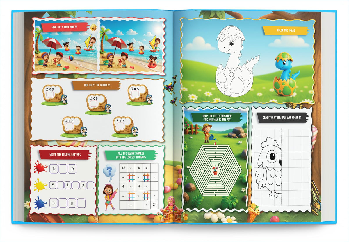 Activity Book for 5 Year Old | Best Selling 1001 Brain Booster Books for 5+ Year Old Children | Kids Activity Book - Puzzles, Mazes, Colouring, Dot-To-Dot, Matching, Seek & Find, Spot the Difference