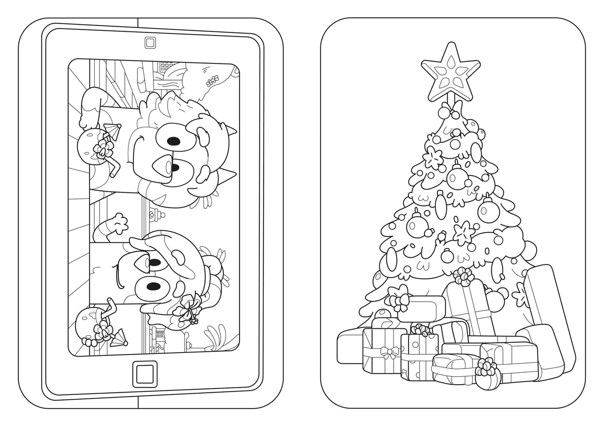 Bluey: Merry Christmas: A Colouring Book