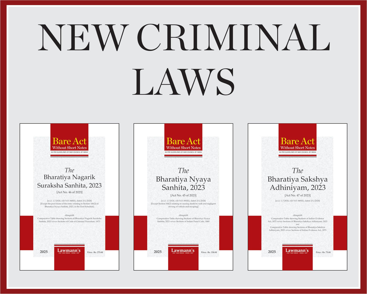 AIBE Bare Acts without Notes | 25 Books Set Combo | Full Syllabus with 50+ Acts including New Criminal Laws BNSS, BNS, BSA | As per Bar Council of India Guidelines | Edition 2026