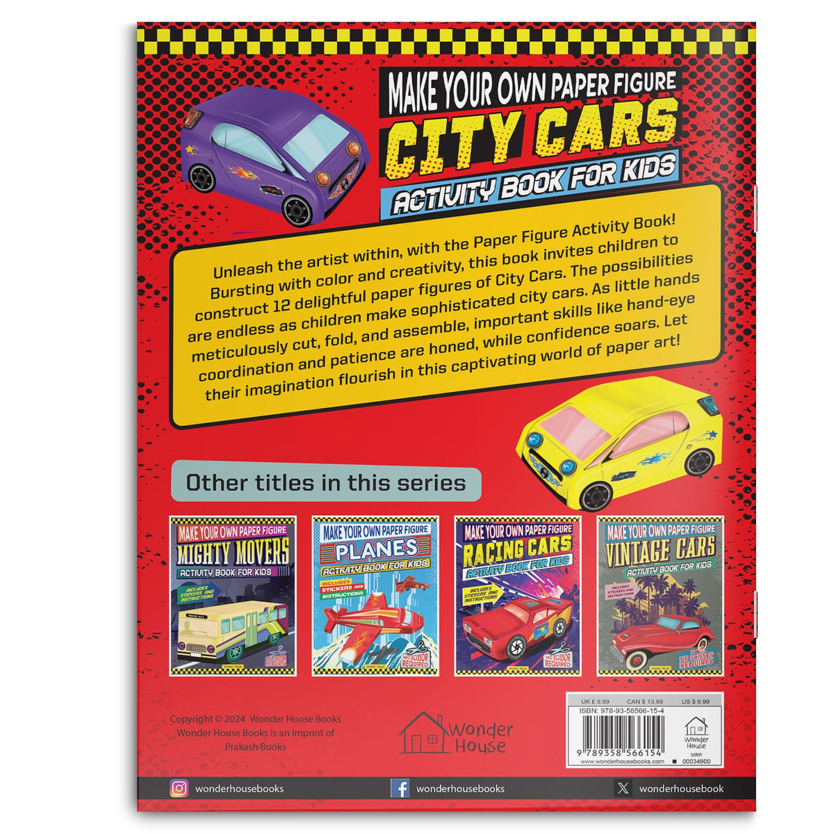 Make Your Own Paper Figures – City Cars Cut, Fold & Create Your Own Urban Vehicle Models | Ages 6–10 | Hands-On Paper Craft Fun for 2+ Hours: City Cars (Activity Book for Kids)