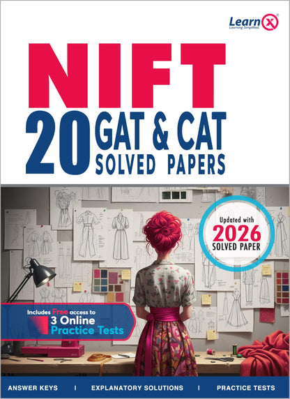 NIFT - GAT & CAT Solved Papers [Year-wise] with 3 Online Practice Tests