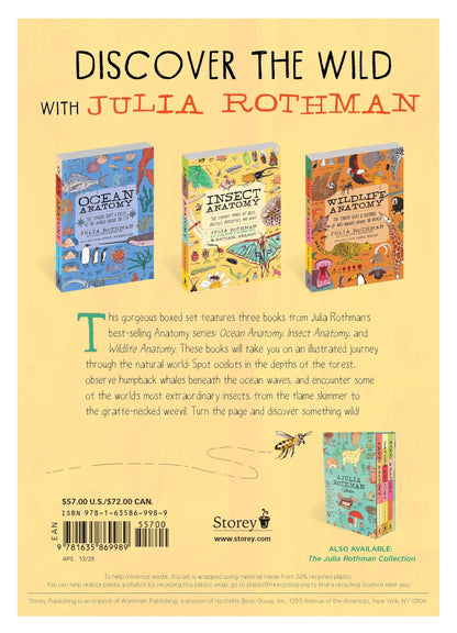 The Julia Rothman Wild Collection: Ocean Anatomy, Wildlife Anatomy, Insect Anatomy