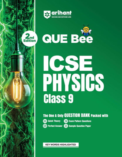 Arihant ICSE Physics Class 9 Exam 2026-27 | Quick Theory, Exam Pattern Questions & Sample Papers | As per Latest ICSE Syllabus | Que Bee 2nd Edition 2027