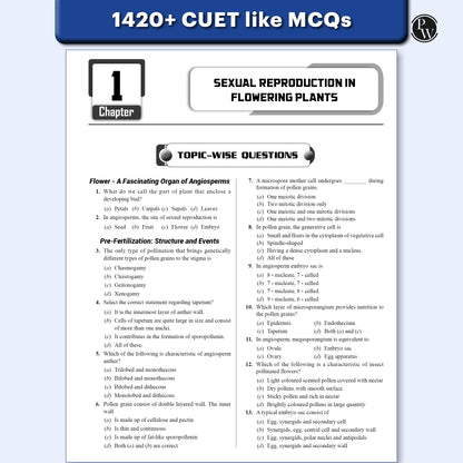 PW CUET UG Entrance Exam Books 2026 – Biology | Chapterwise & Topicwise MCQs Question Bank | Theory + Exercises | CUET UG PYQ (2025–2022) | Mock Tests | Latest NTA Pattern