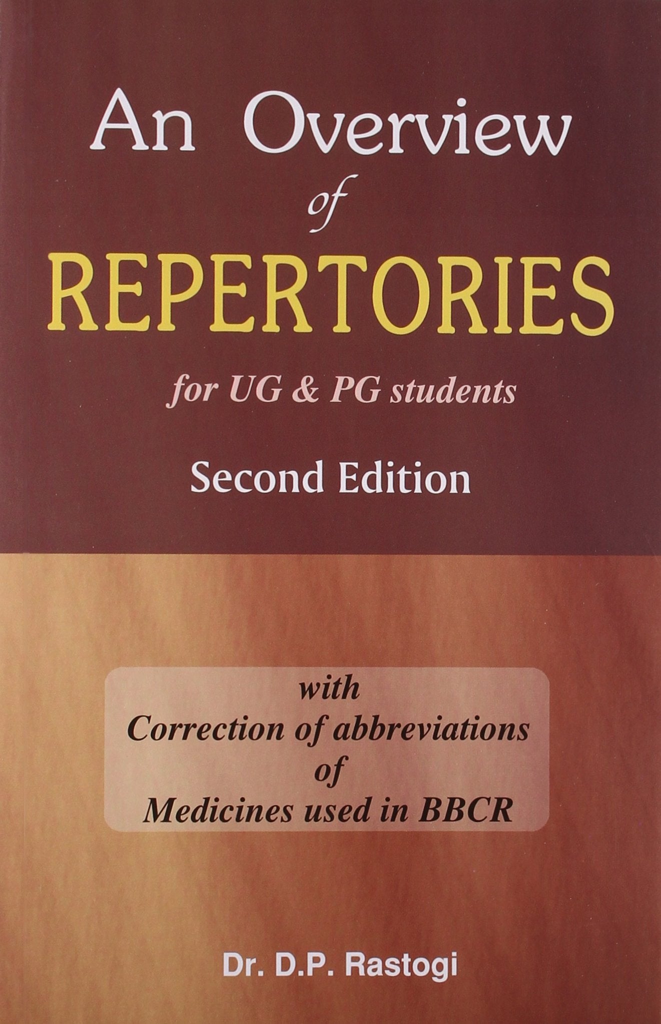 AN OVERVIEW OF REPERTORIES book cover