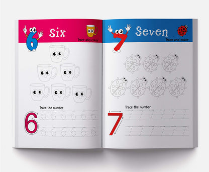 Numbers 1–10 | Write & Practice Book For Kids | Ages 3–5 Years | Early Math Workbook | Number Tracing & Writing Practice | Fine Motor Skills | Toddlers & Preschool | Premium Paperback | Latest Edition