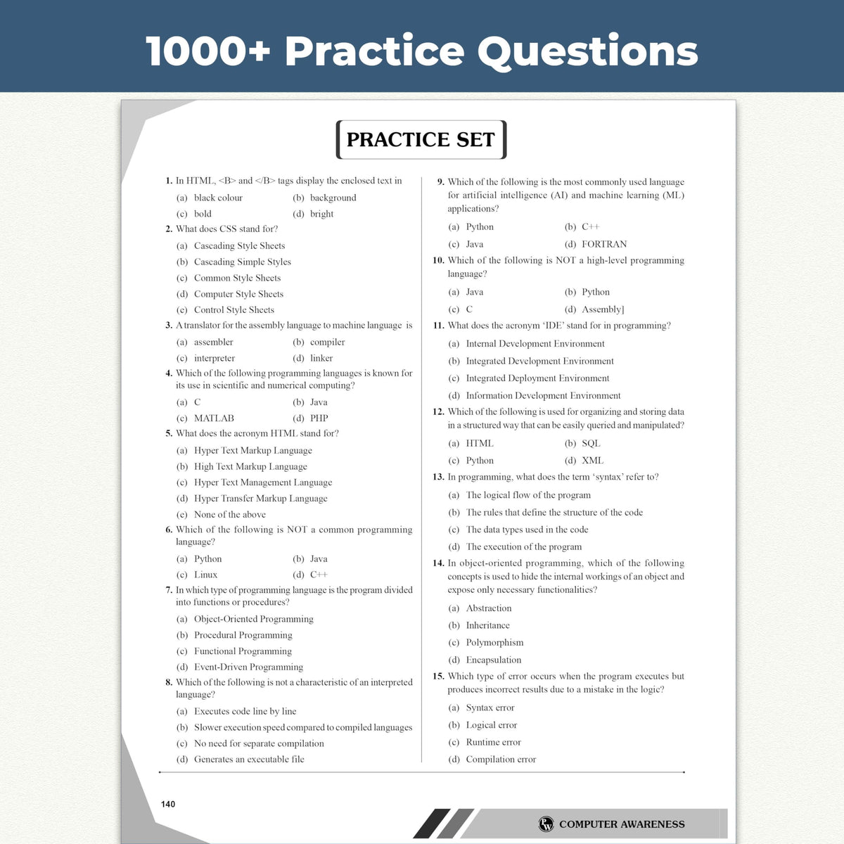 PW Computer Awareness Book 2026 | Chapterwise Theory and 2500+ Most Repeated Questions & PYQs By Bhagyashree Mam For Banking, Railway, RBI Clerk & Assistant, SSC, Delhi Police and Others Exams