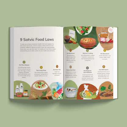 Satvic Indian Food Book | Satvic Movement Cookbook | 70+ Oil-Free, Sugar-Free, Plant-Based Recipes | Clean Nourishing Meals in under 45 minutes (English)