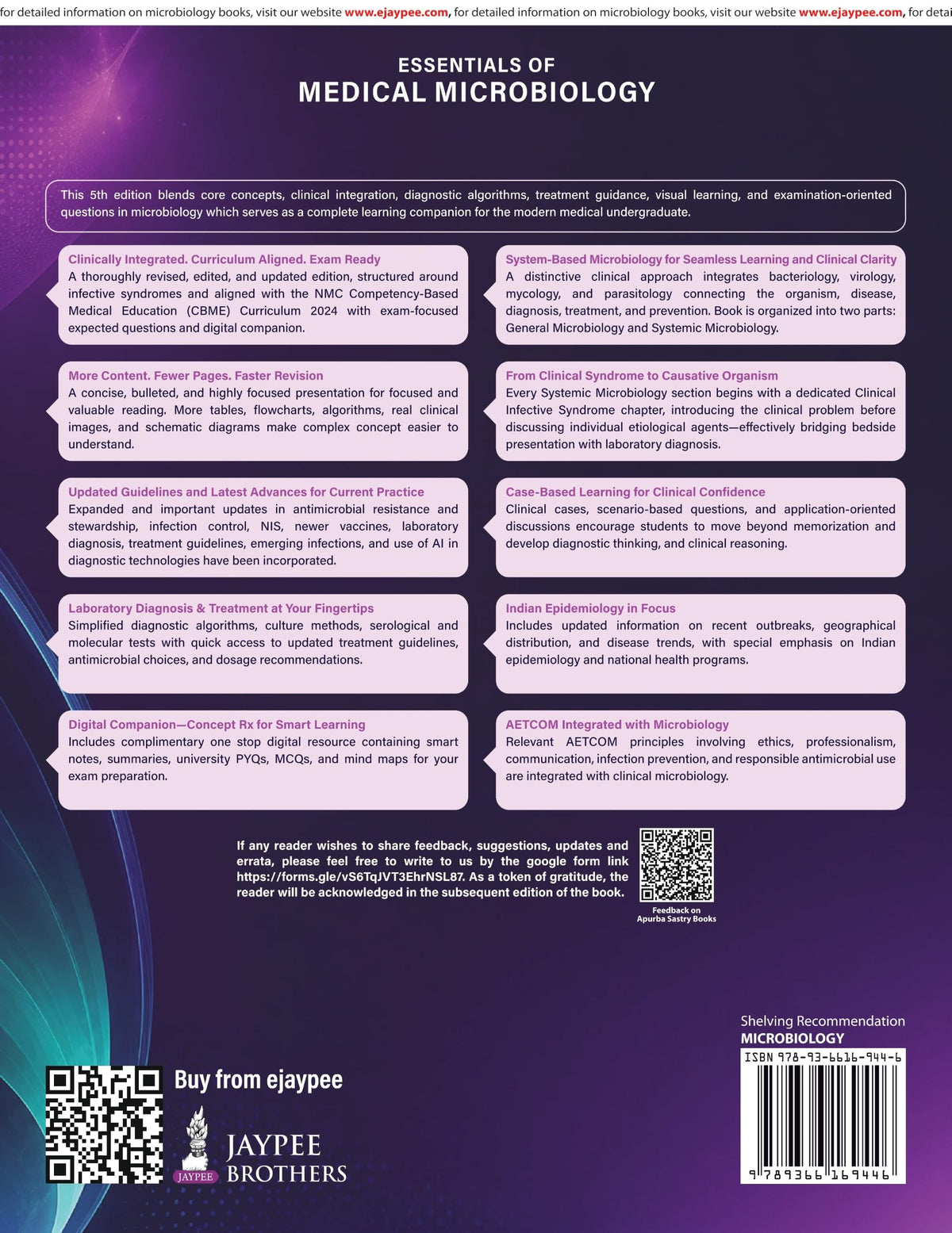 Essentials of Medical Microbiology, 5/E for MBBS Students, NEET PG, INI-CET & FMGE Aspirants | Free Complimentary Question Bank | Hospital Infection Control & COVID-19 Chapter: 1