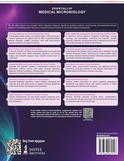 Essentials of Medical Microbiology, 5/E for MBBS Students, NEET PG, INI-CET & FMGE Aspirants | Free Complimentary Question Bank | Hospital Infection Control & COVID-19 Chapter: 1