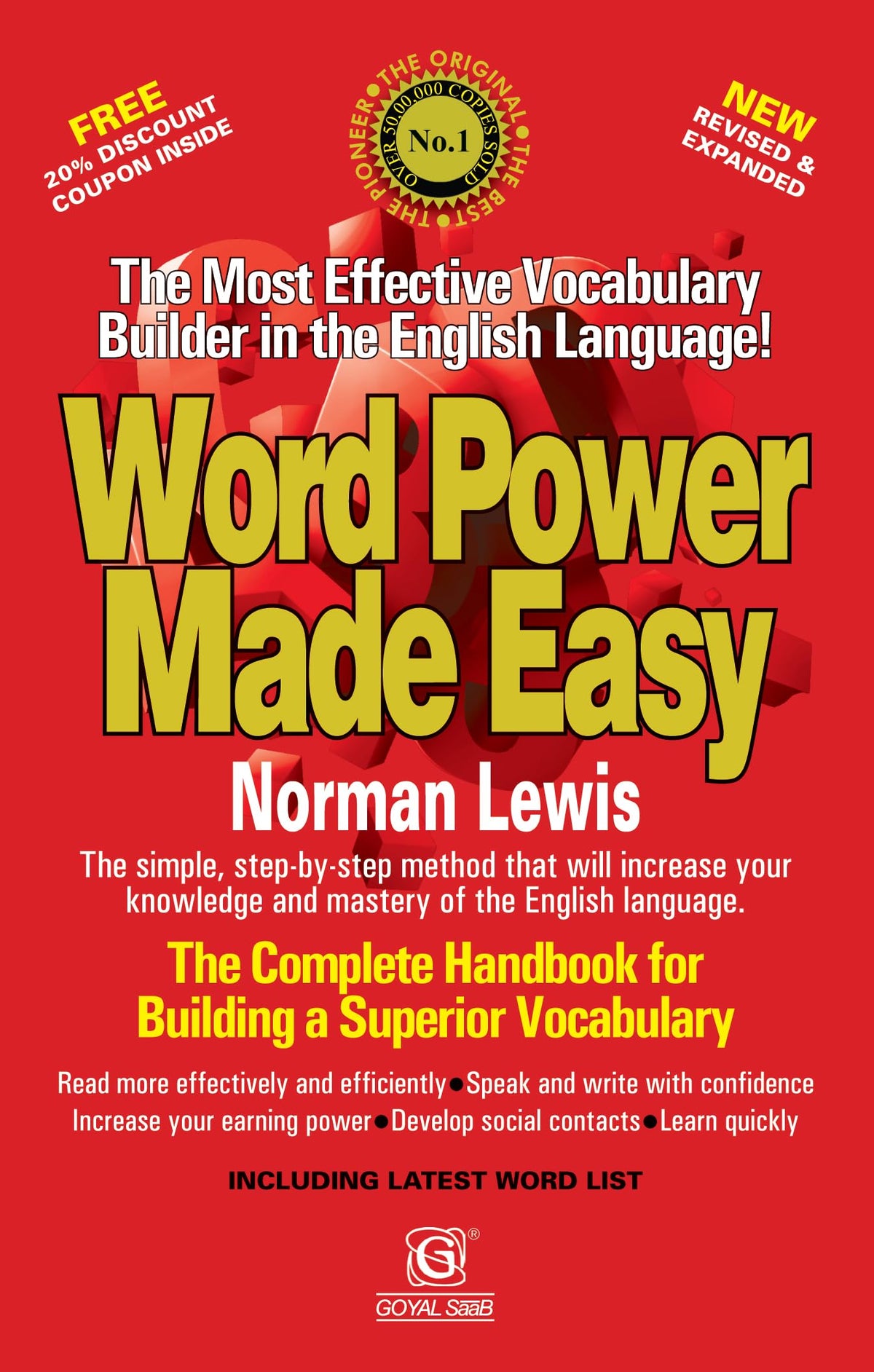 Word Power Made Easy - RED COVER • Original and Authorized • The Most Effective Vocabulary Builder In the English Language • Over One Millions Copies sold worldwide • With Self Preparation Test, useful for all English exams • Latest 2026 Edition