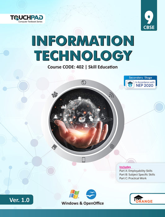 Touchpad Information Technology Class 9: Skill Education Based on Windows & MS Office (Code 402)