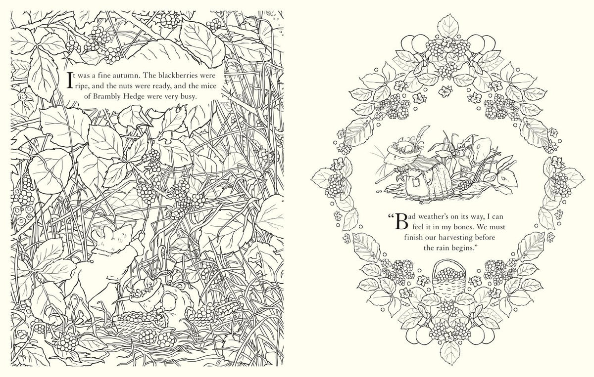 Brambly Hedge: Festive Colouring Book: A magically festive colouring book for children and adults alike packed with classic illustrations for all