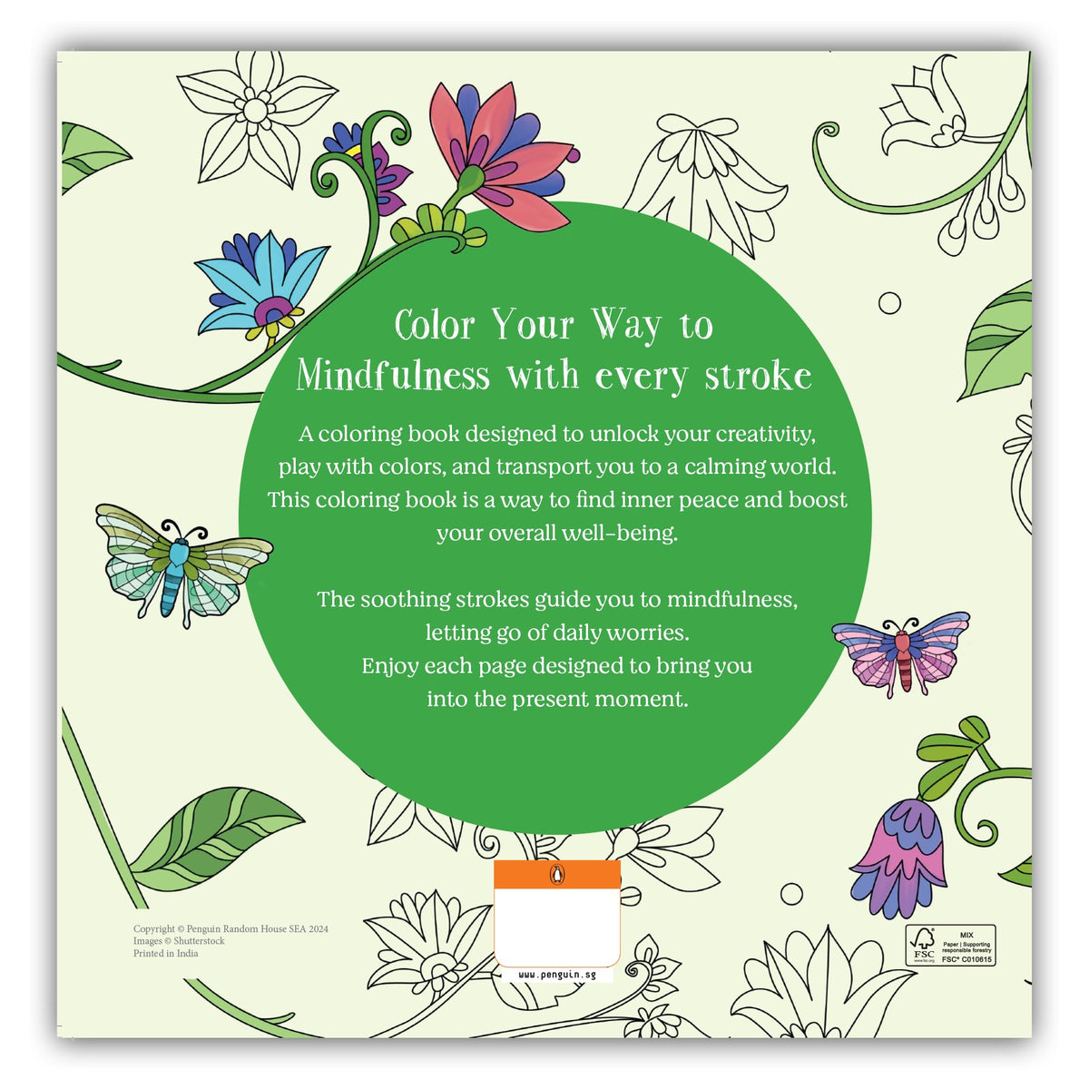 Mindfulness: Coloring Book for Adults with Tear out Sheets I Coloring for Anxiety Relief and Mind Relaxing I Unwind and Relax| [Select Learning]