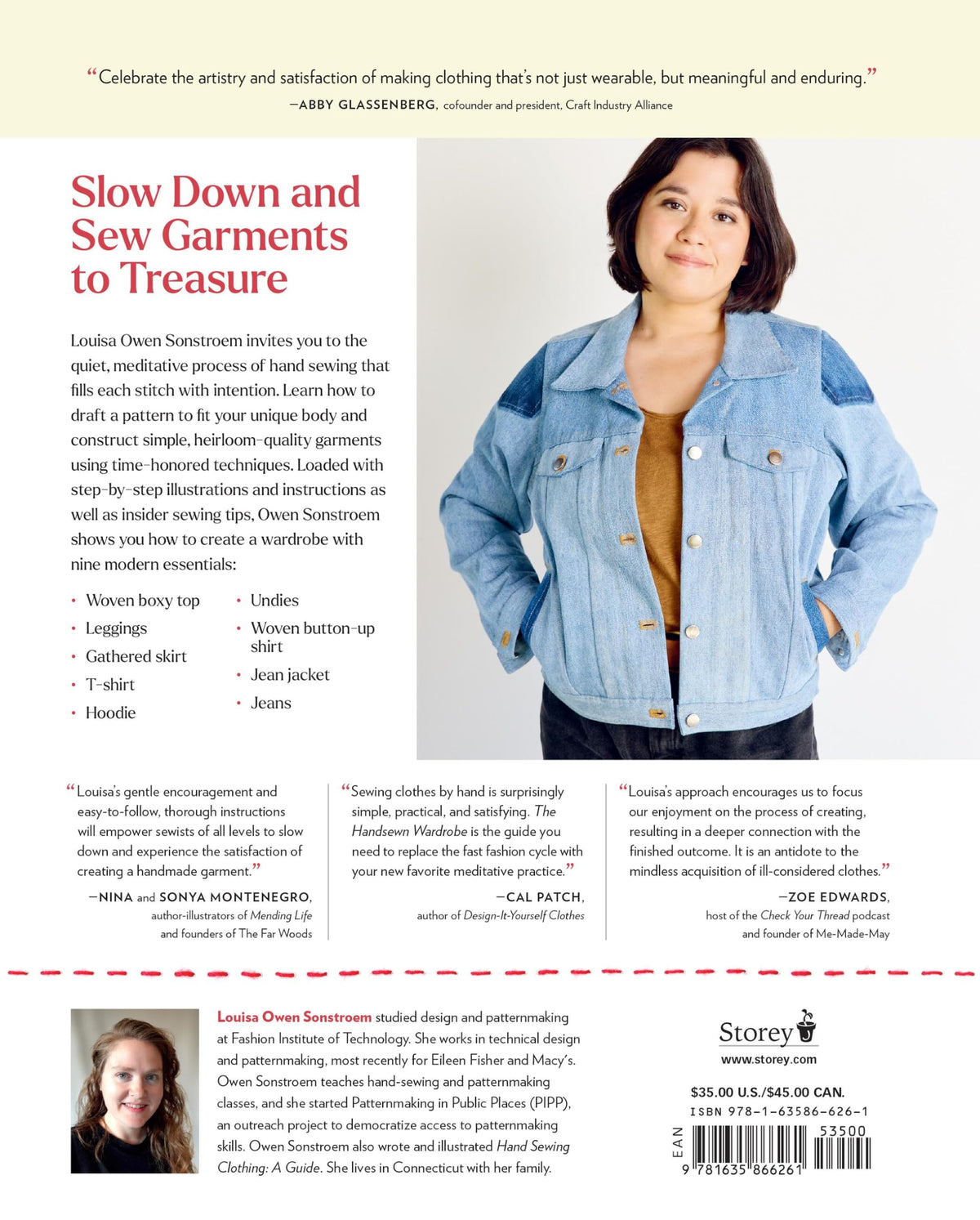 The Handsewn Wardrobe: A Complete Guide to Making Your Own Clothes from Patternmaking to the Finishing Stitches