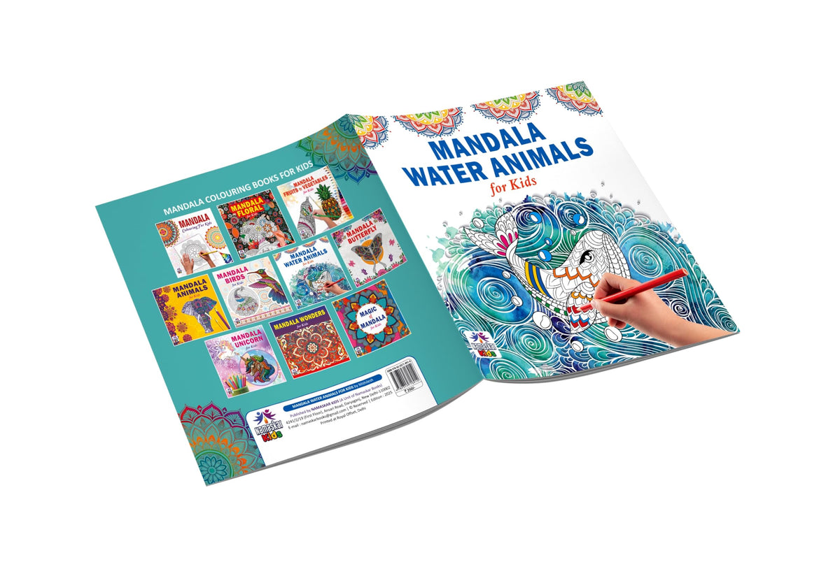 Mandala Sea Animals Art Coloring Book for Kids | 30 Ocean-Themed Mandala Designs to Enhance Art Coloring, Drawing & Focus | High Quality Premium Paper | Perfect Gift for Children & Teens